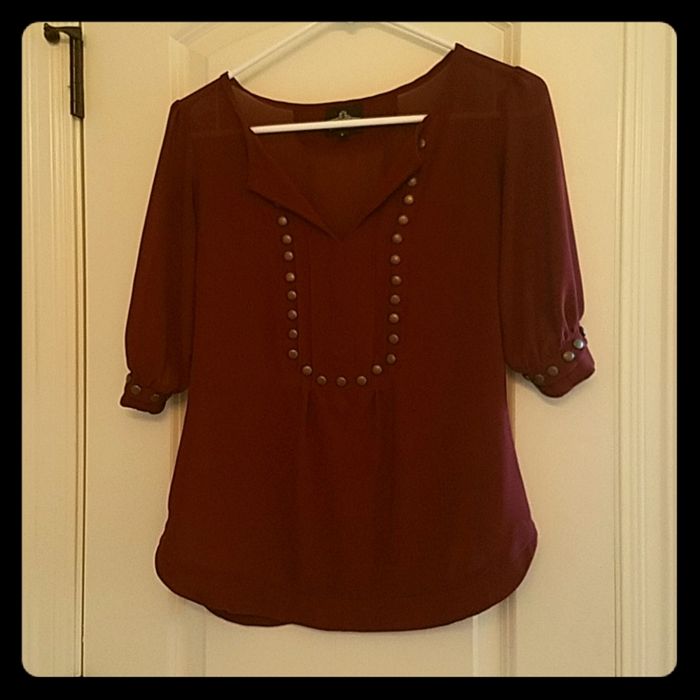 V neck chiffon shirt